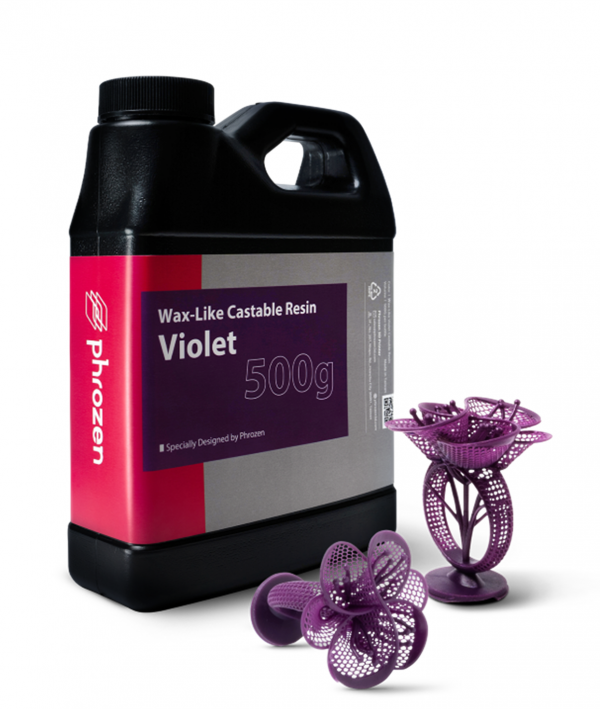 Resina Phrozen Castable 500 g Color violeta