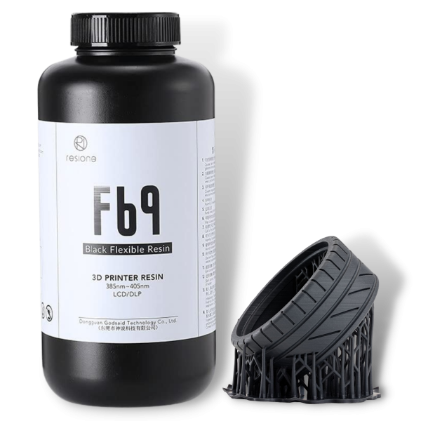 Resina 3d flexible negro - Resione F69 black