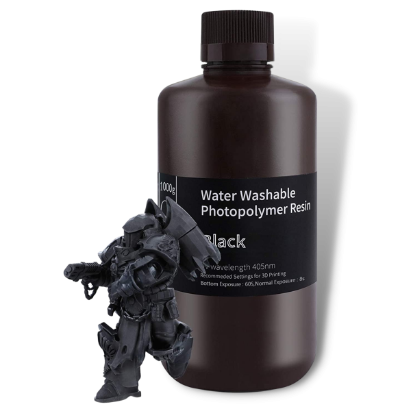 Resina 3D Lavable con agua - Elegoo Water Washable Black