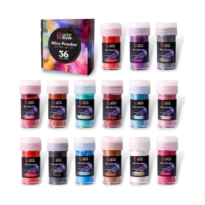 Lets Resin 36 Colores Polvo Mica