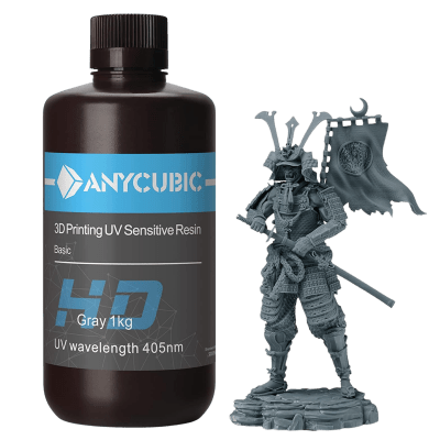 resina 3D HD para impresion 3D Anycubic HD gris